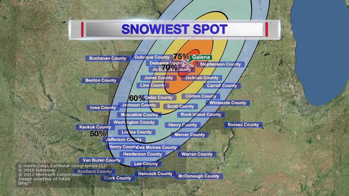 Galena, Illinois The QCA’s “Snowiest Spot”