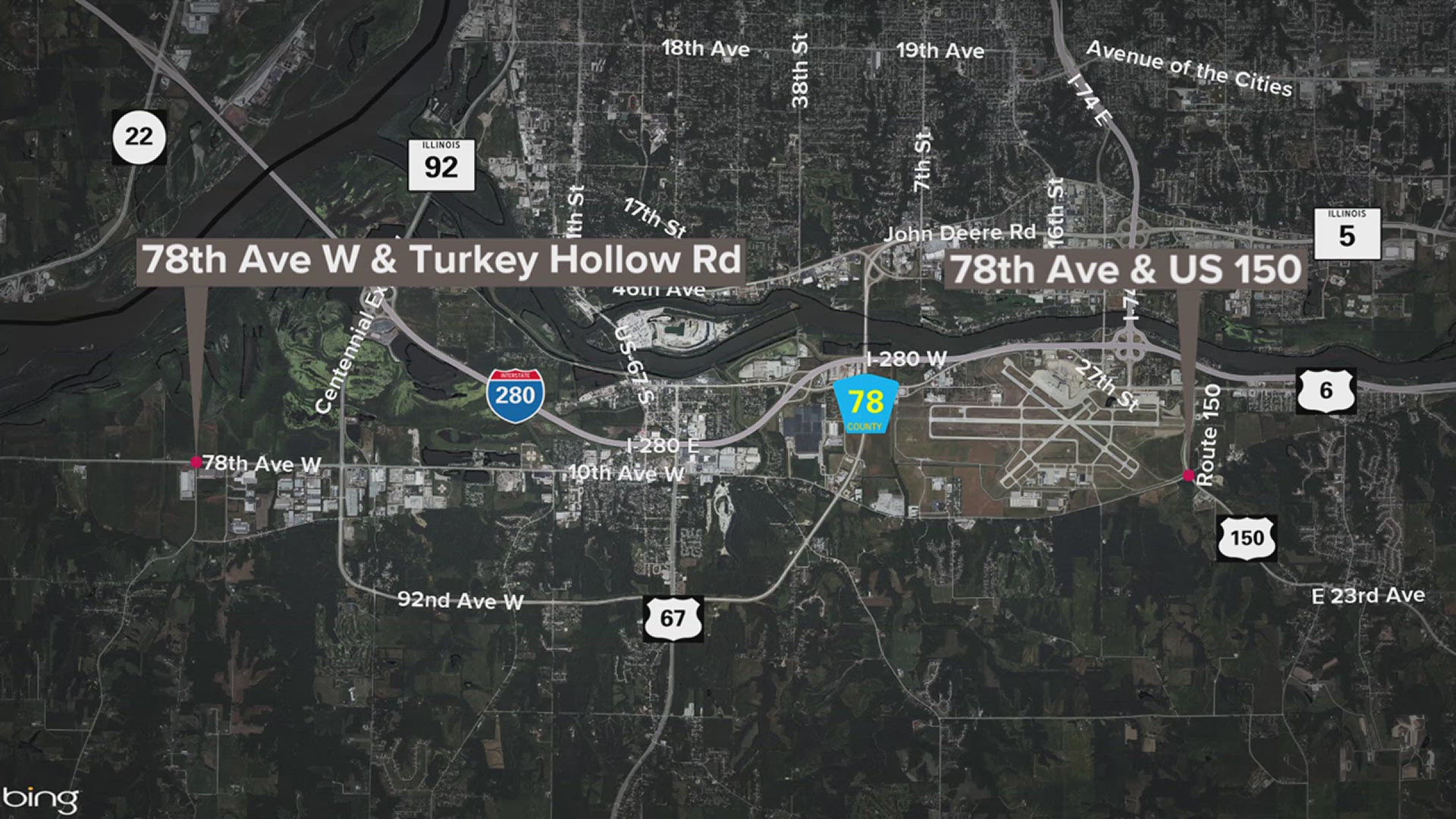 A survey is out to gain feedback on how residents travel Andalusia Road/Indian Bluff Road from Turkey Hollow Road to US 150.