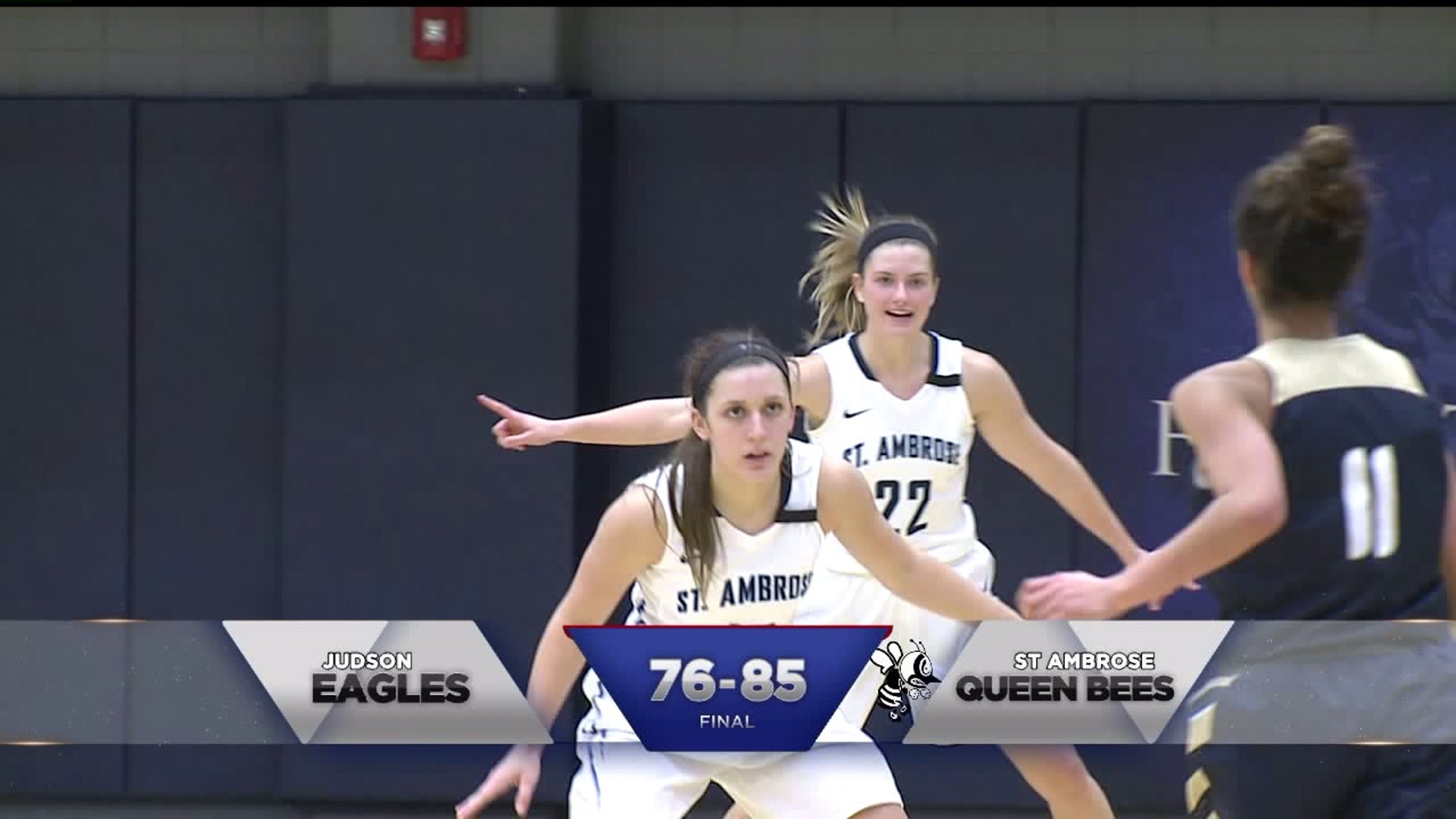 St. Ambrose Queen Bees win as Reeann McCarty hits a big milestone