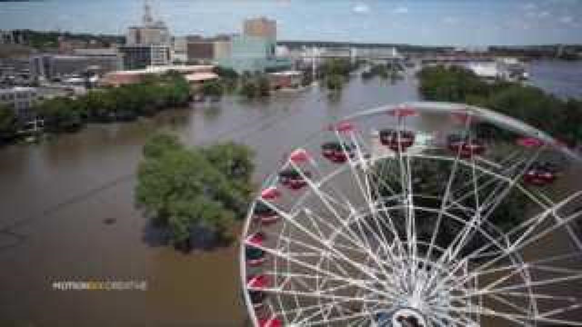 Filmmaker gives aerial view of Davenport flooding