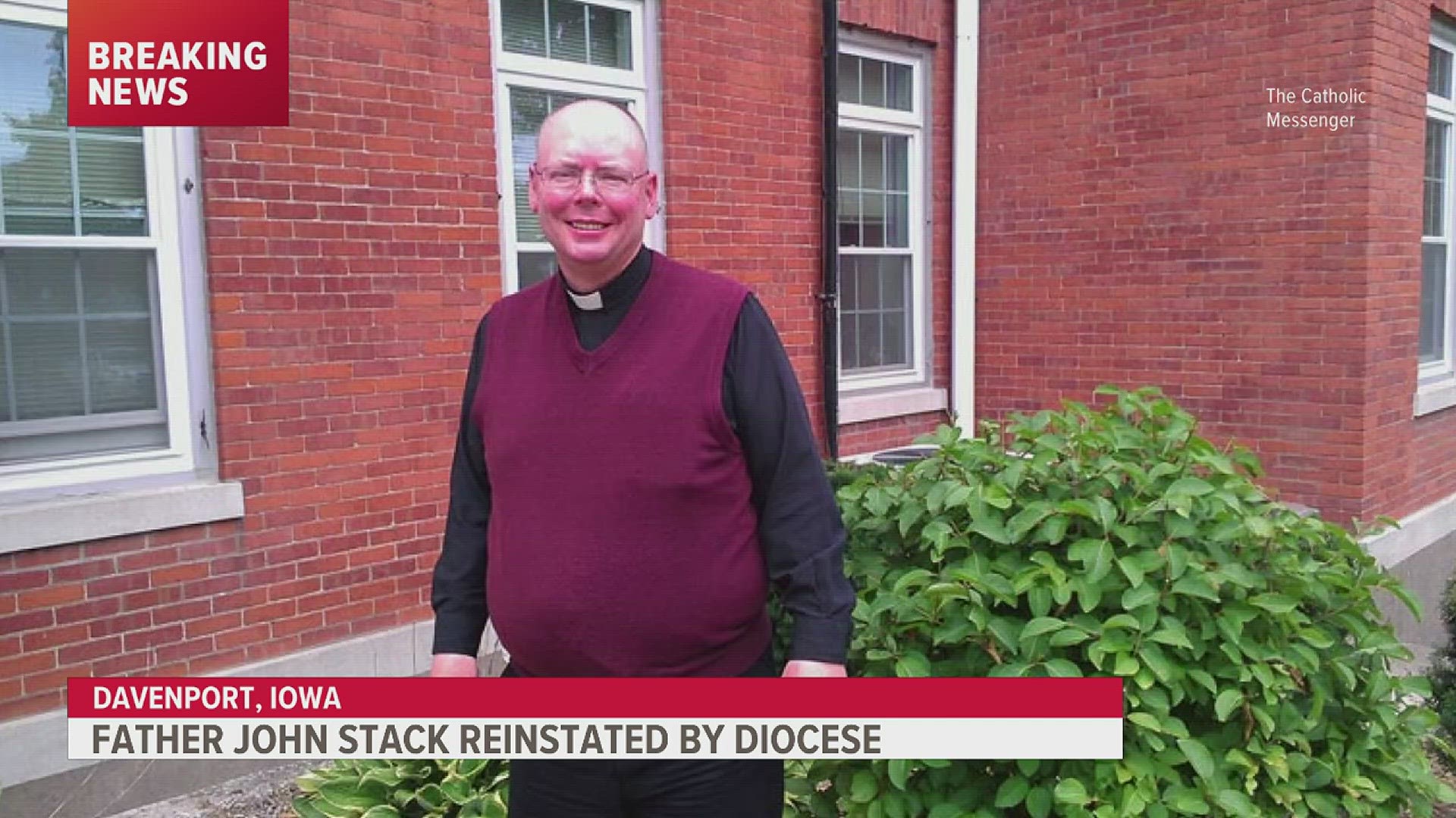 The allegations against Rev. John Stack stem from the mid-1990s. He had previously been accused in 2013 of abuse in the mid-1980s as well.
