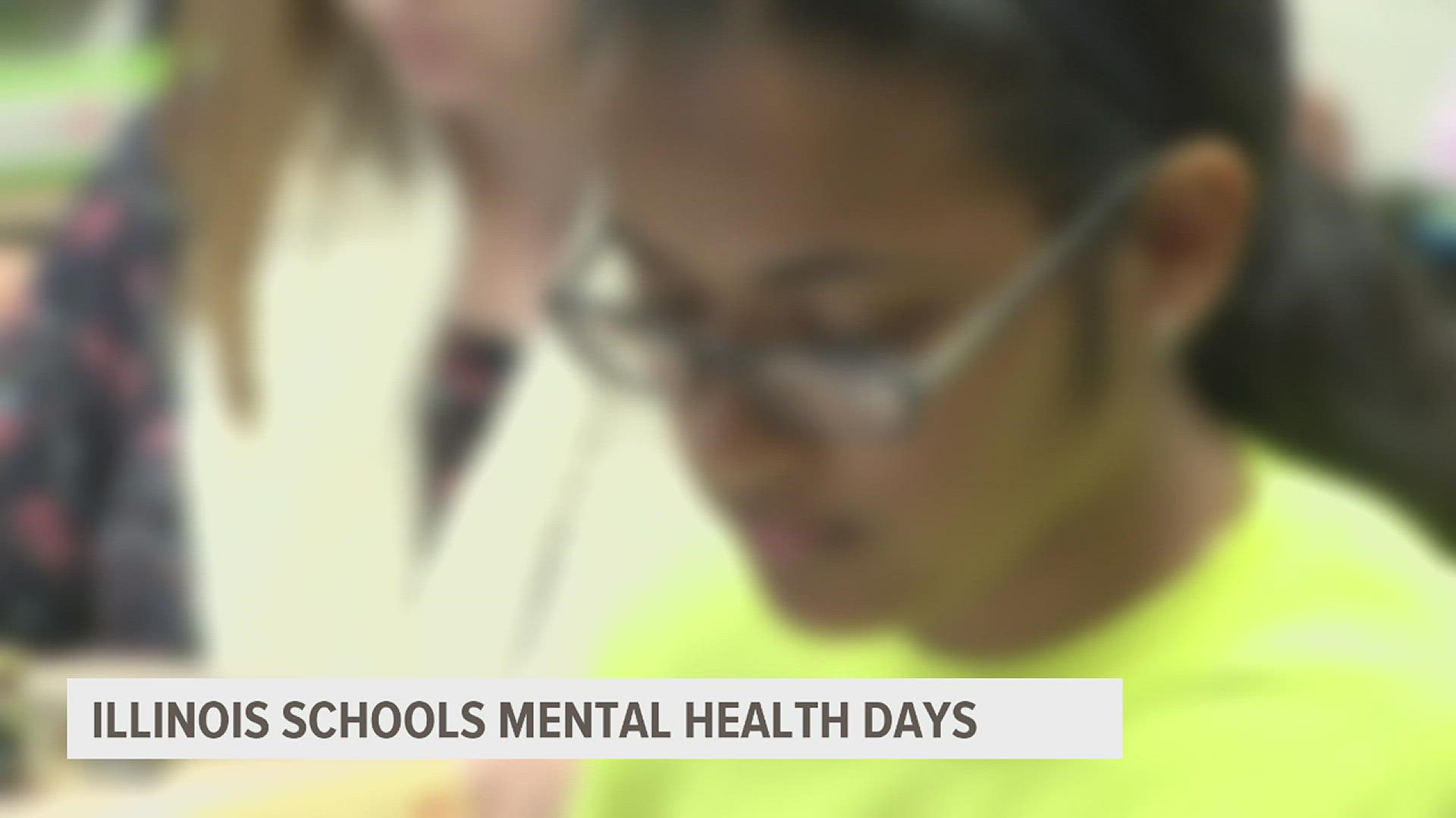 Illinois began allowing all public school students to take 5 mental health days per year. Here's how students used them when they were first offered.