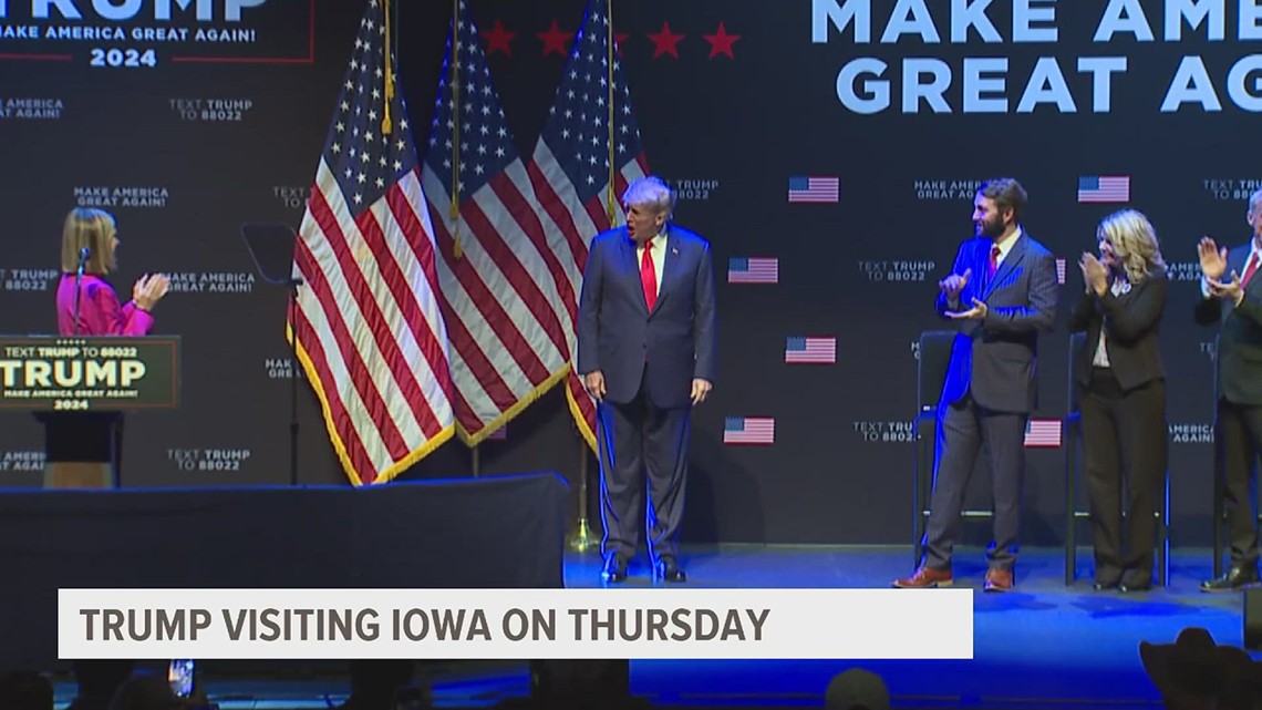 Former President Trump coming to Iowa