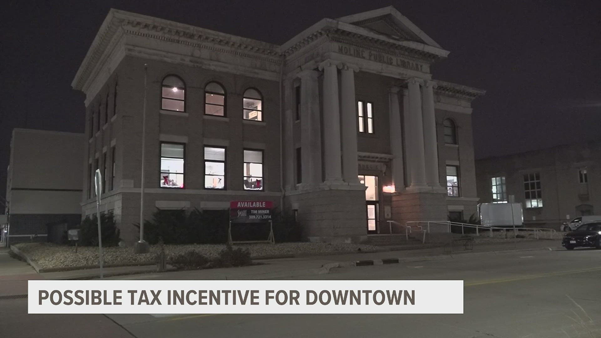 The TIF would be a small portion of 5th Avenue, across from the former Carnegie Library.