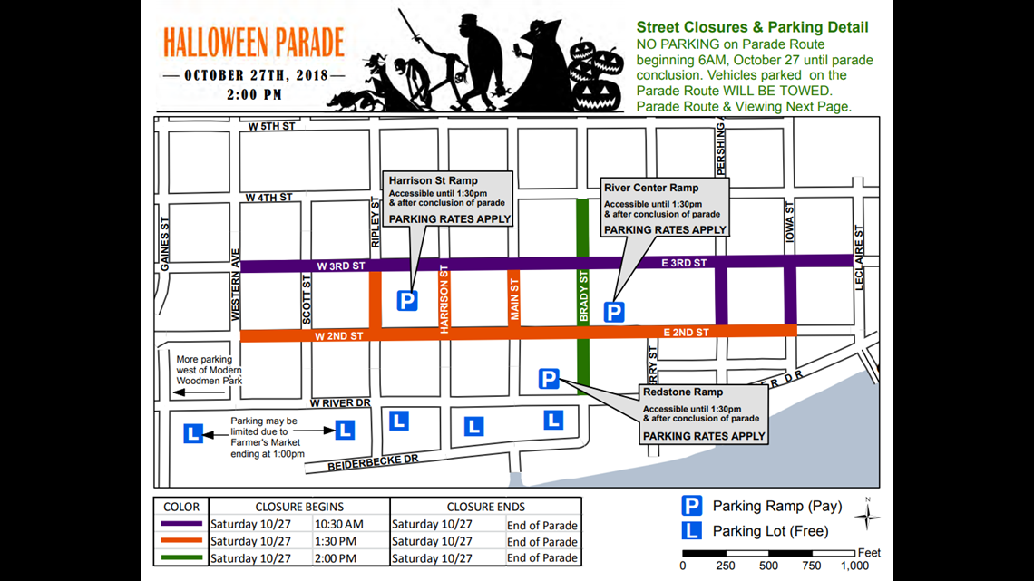 Davenport Halloween Parade 2020 Street Closures Christmas 2020