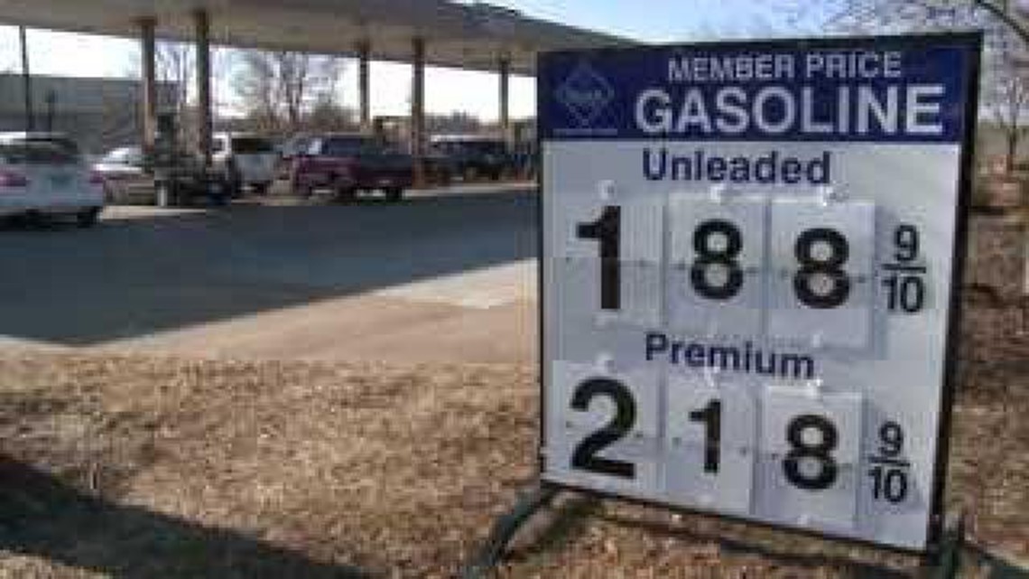 Gas prices drop below 2 a gallon in the Quad Cities
