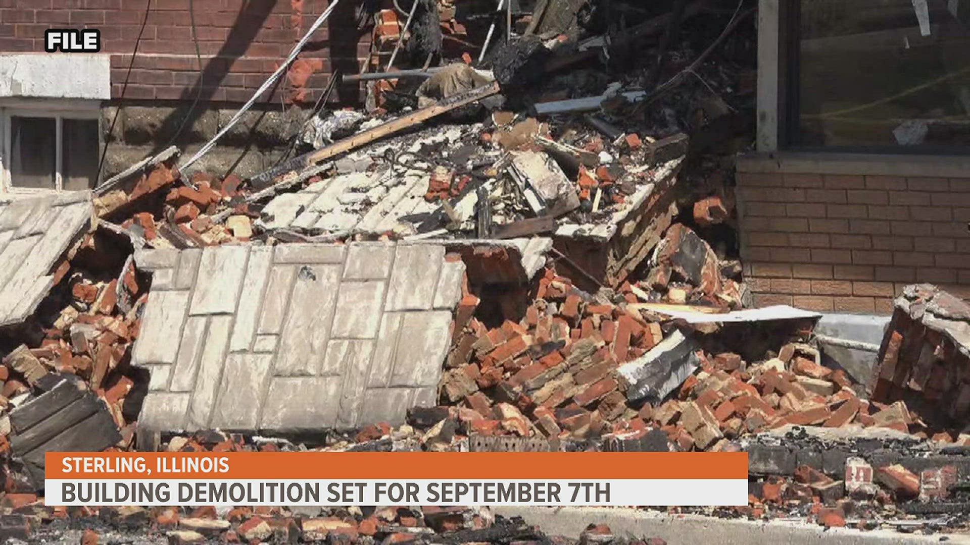 On Sept. 5, the former apartment building is being torn down. According to city officials the demolition will be covered by the property owner.