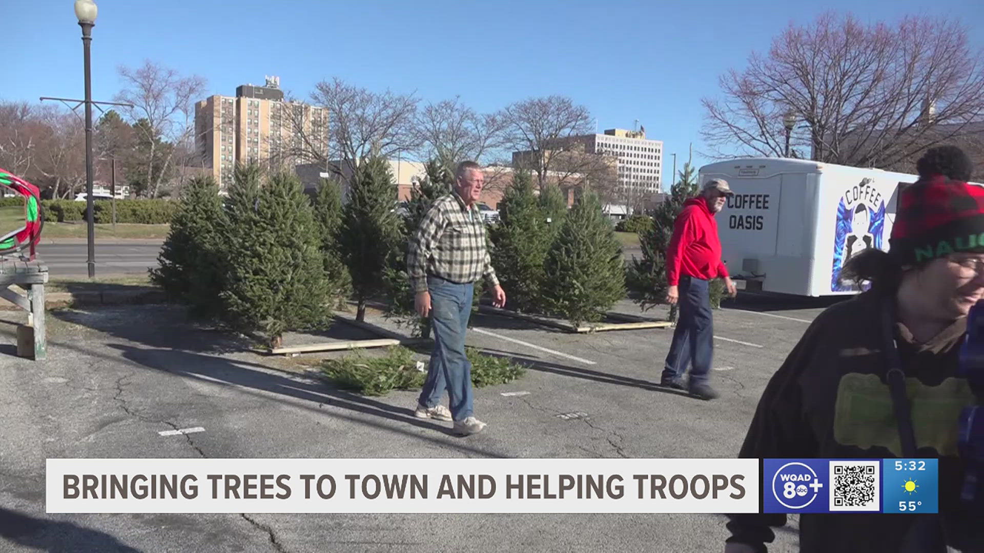 So far, Timber Lane Christmas Tree Farm has donated 50 real, live Christmas trees to military families living on Rock Island Arsenal.