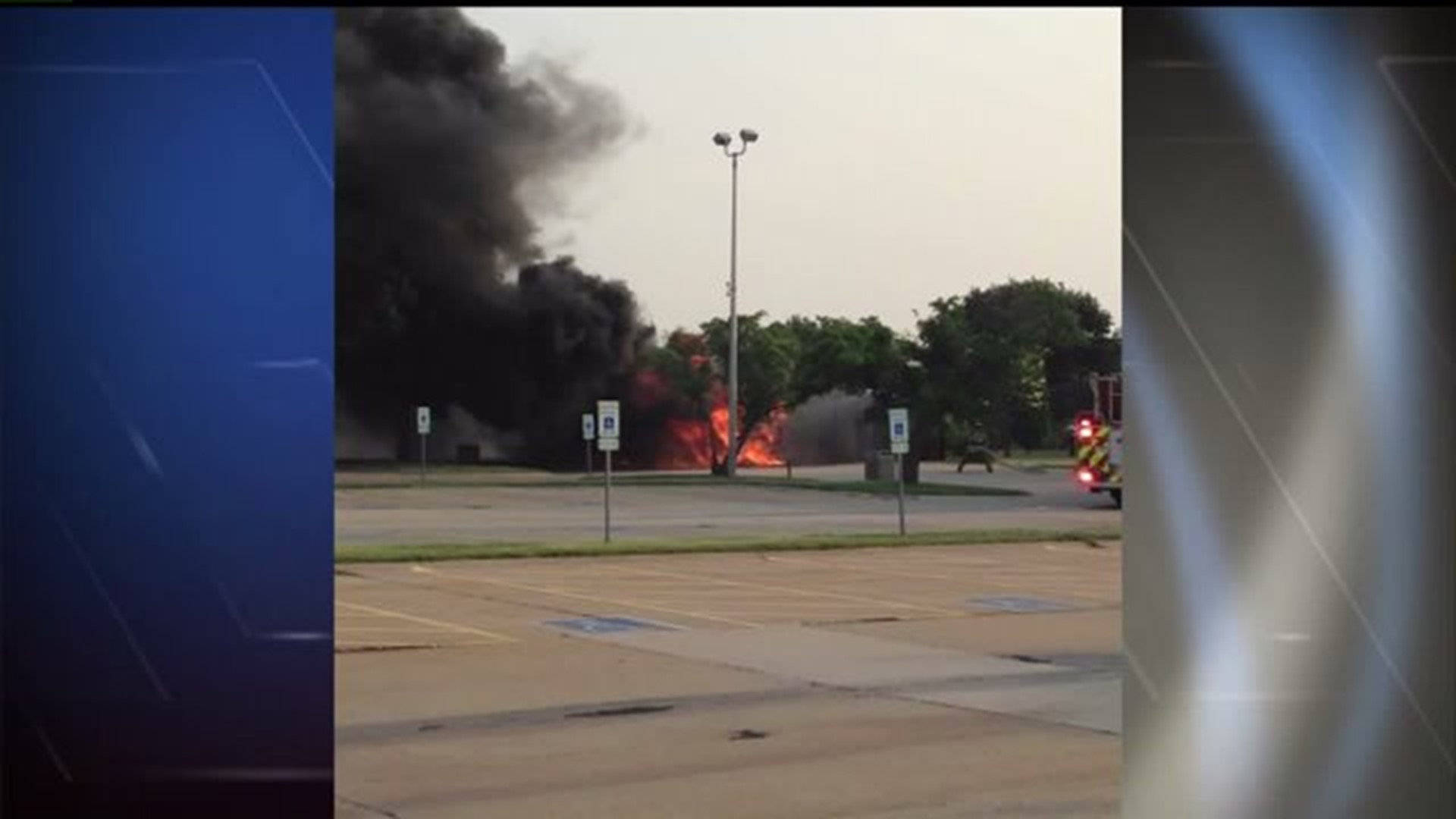 Moline Bus Destroyed by Fire