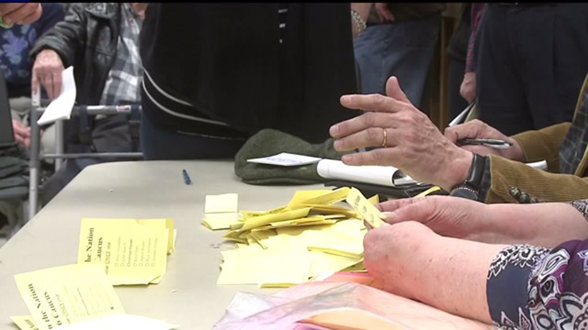Republican precinct runs out of caucus ballots