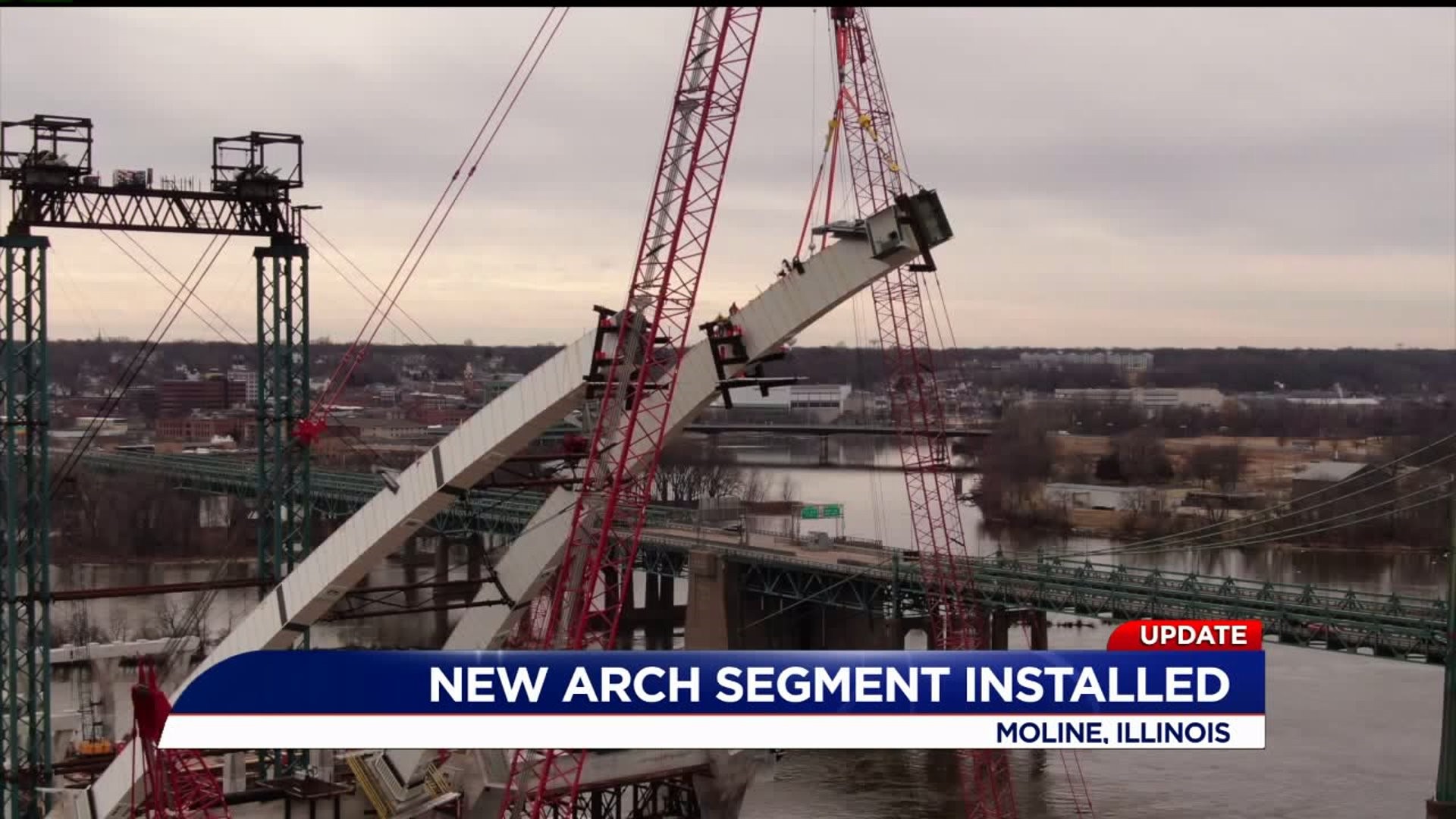 New Arch installed on I-74 Bridge