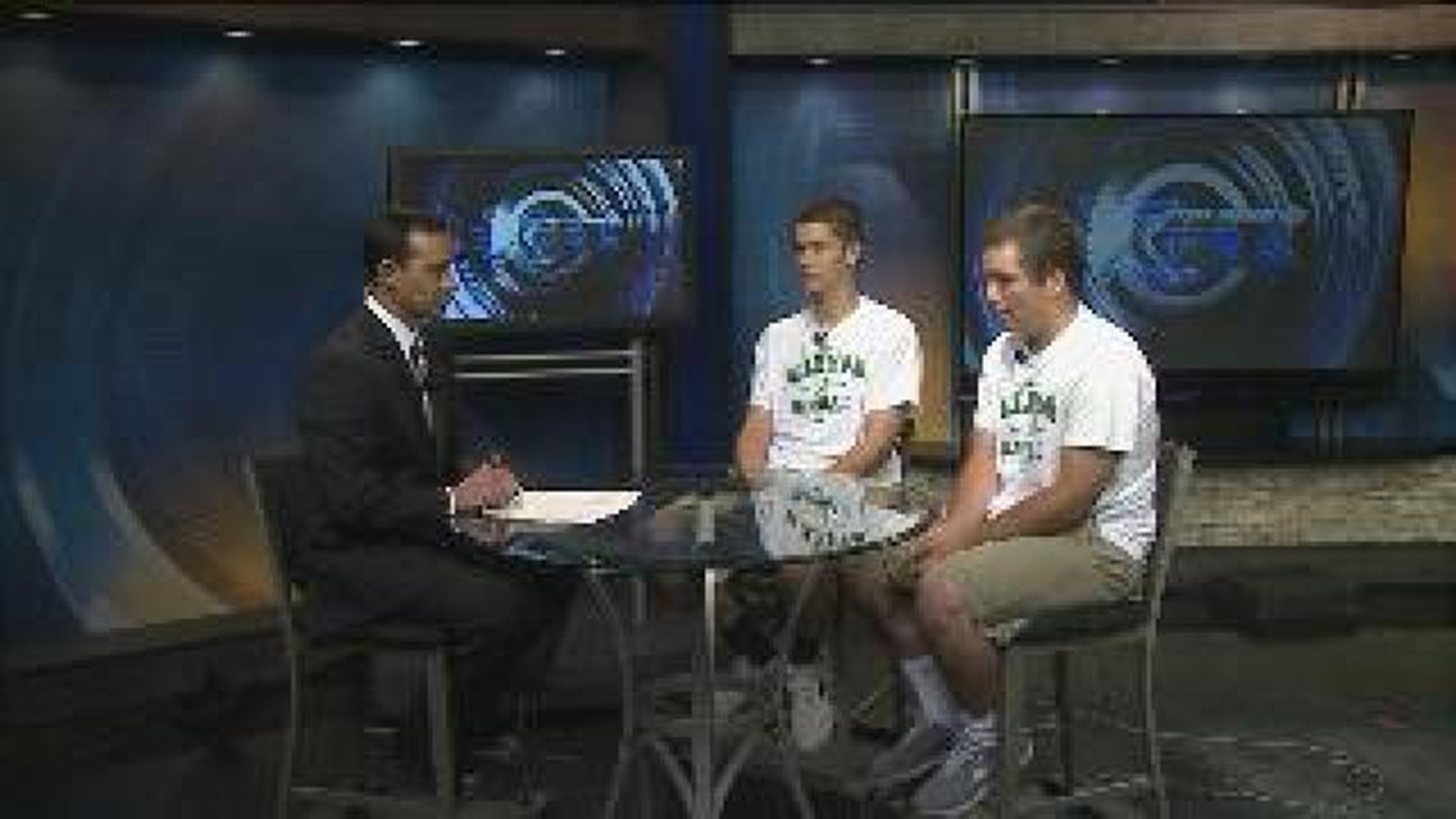 Alleman Baseball Players On QC Sports Extra