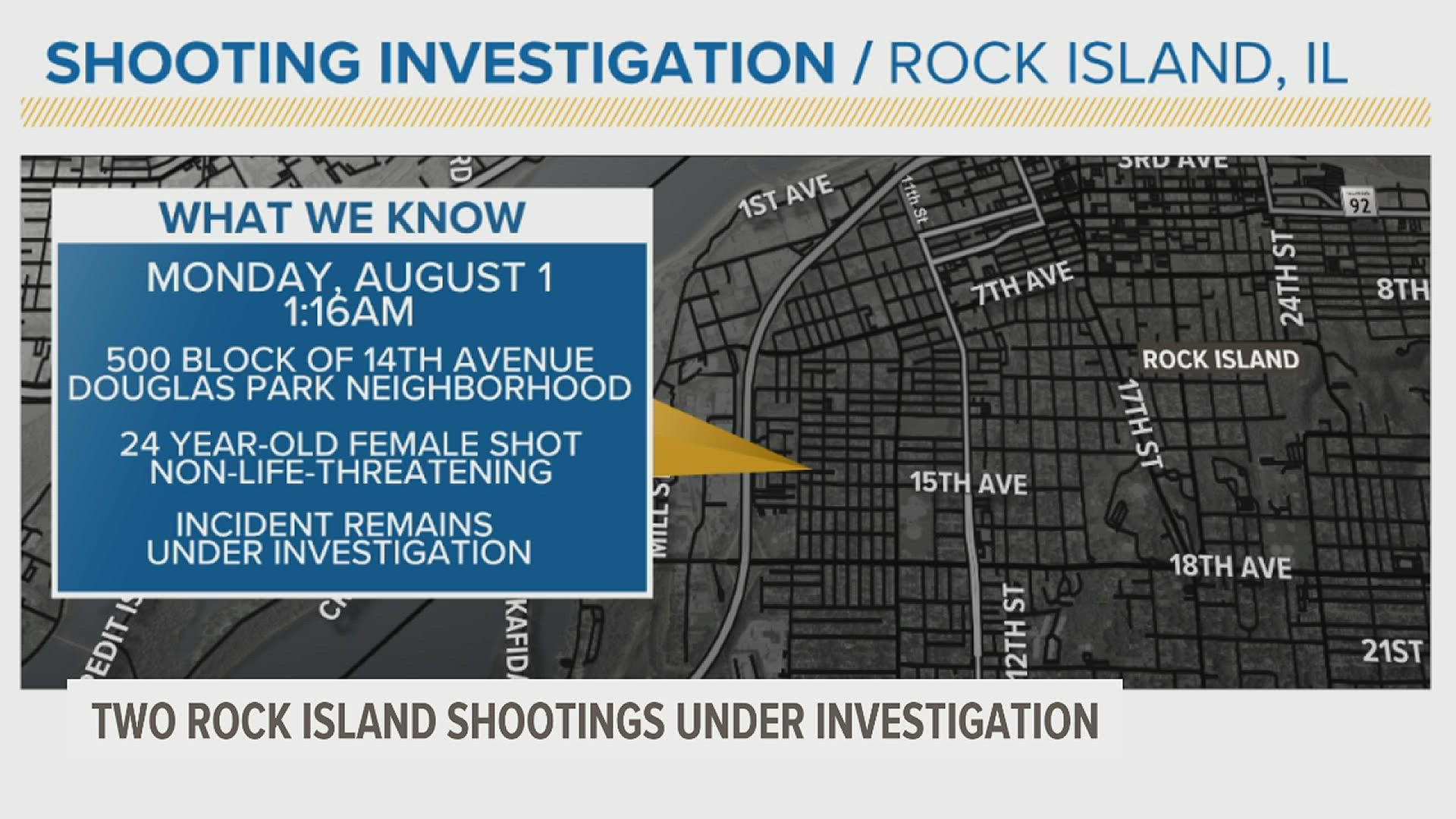 The shootings happened within minutes of each other Monday morning on 11th Street and 14th Avenue.