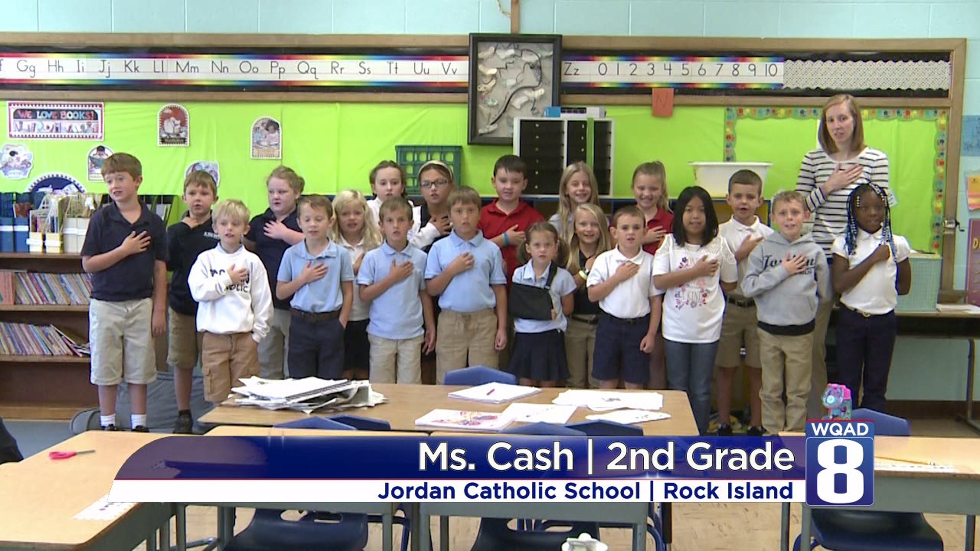 Jordan Ms Cash 2nd grade pledge