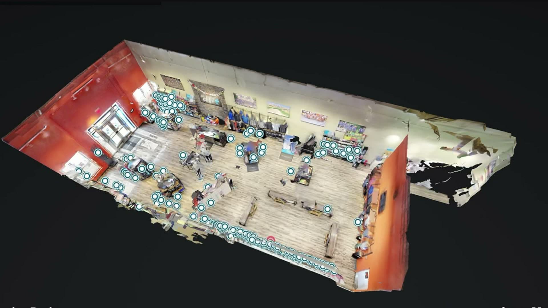 Customers can now experience Fleet Feet's store in 3D from home.