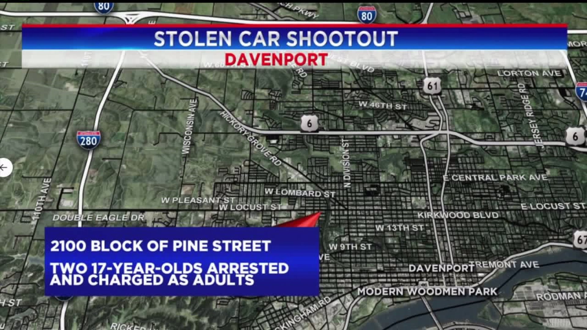 Shots fired in Davenport neighborhood; two jailed
