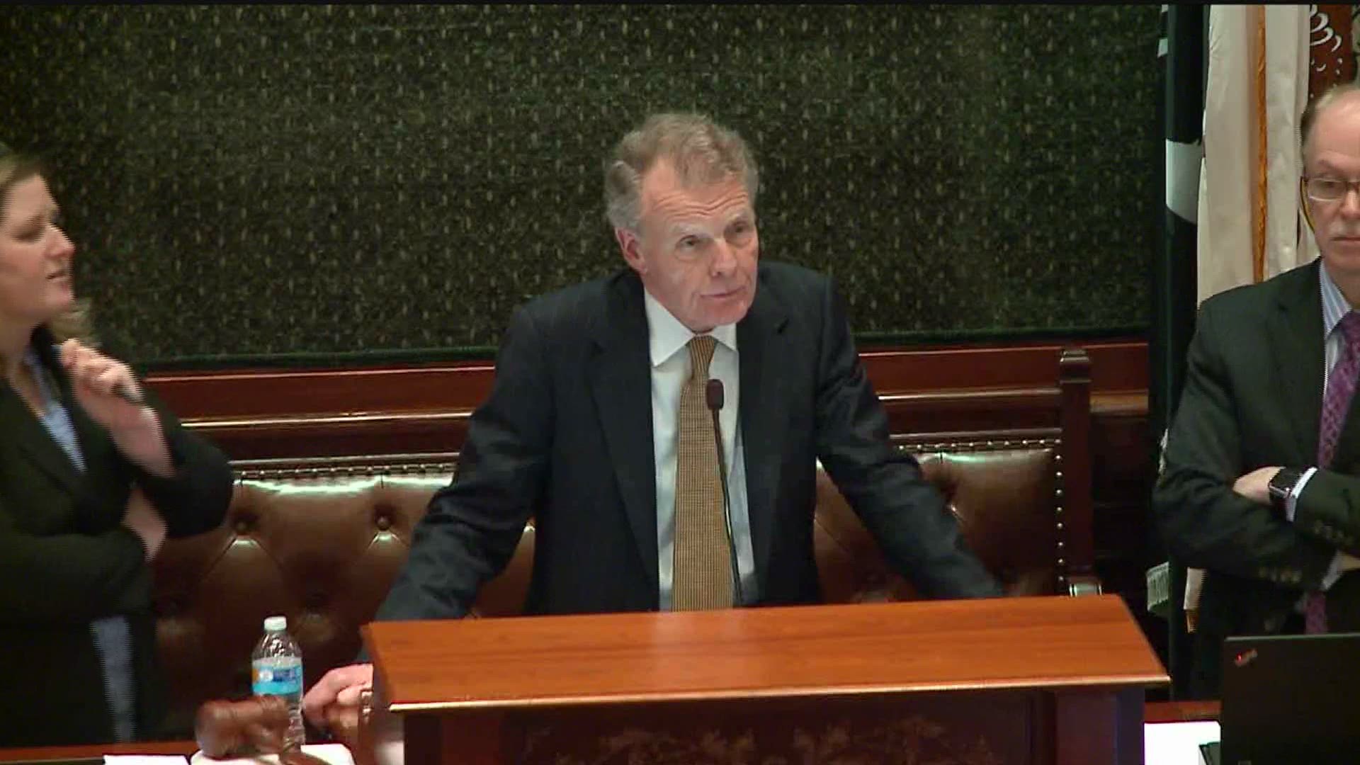 Members of the Illinois House progressive caucus say longtime House Speaker Michael Madigan must resign if allegations of a bribery scheme are true.