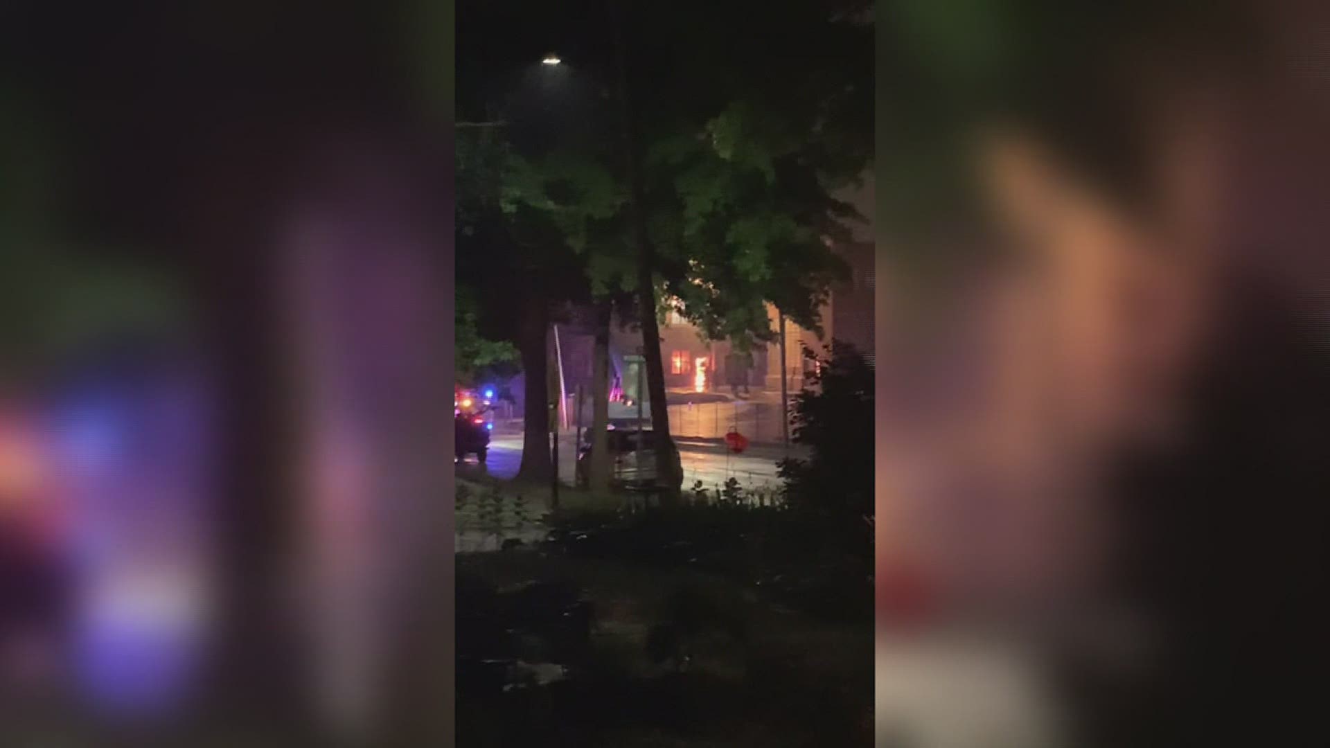 A fire broke out at the back of Mckinley Elementary School around 10 p.m. on Thursday, June 24.