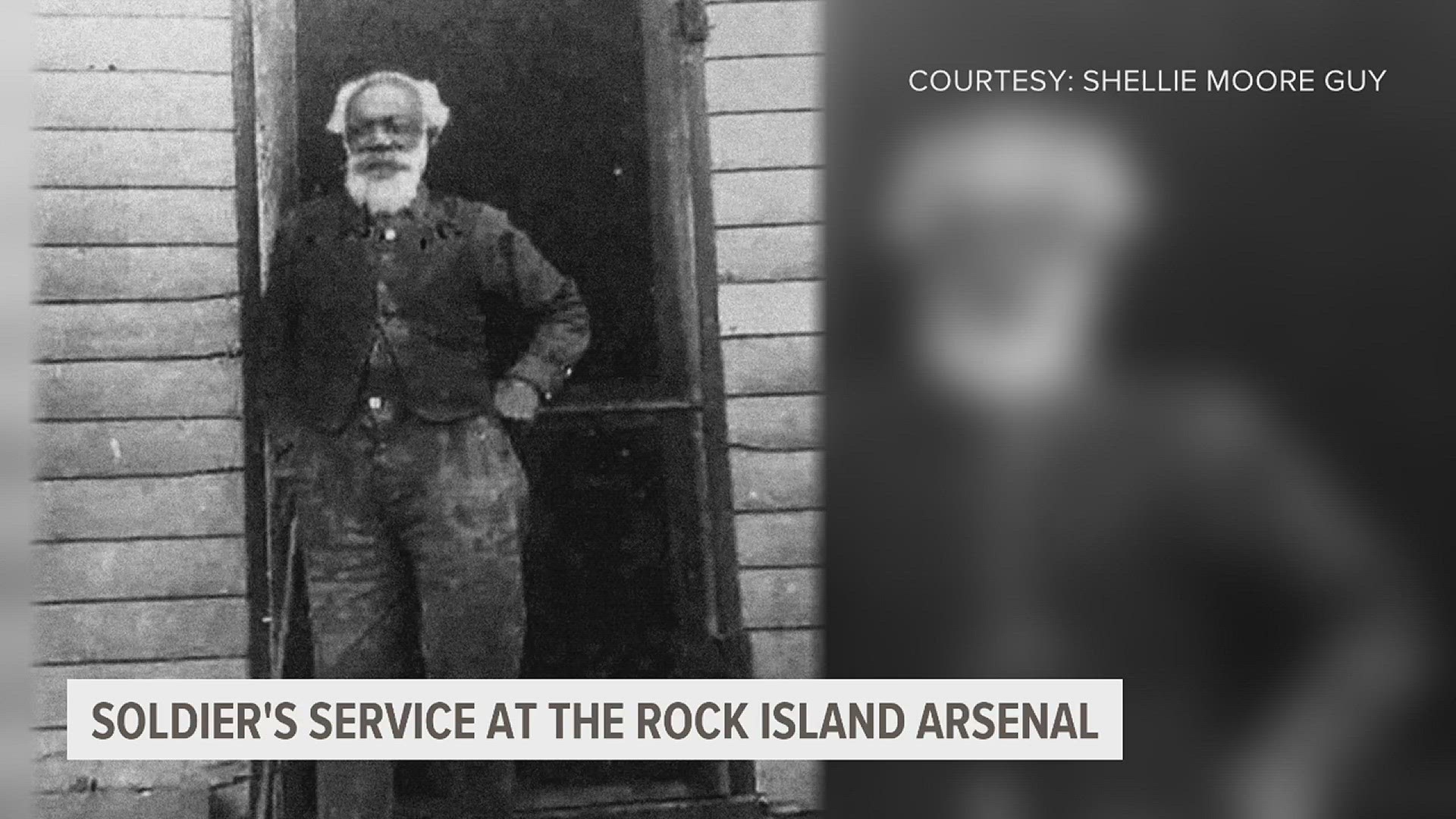 Shellie Moore Guy is the descendant of a freed slave who served as a soldier in Rock Island.