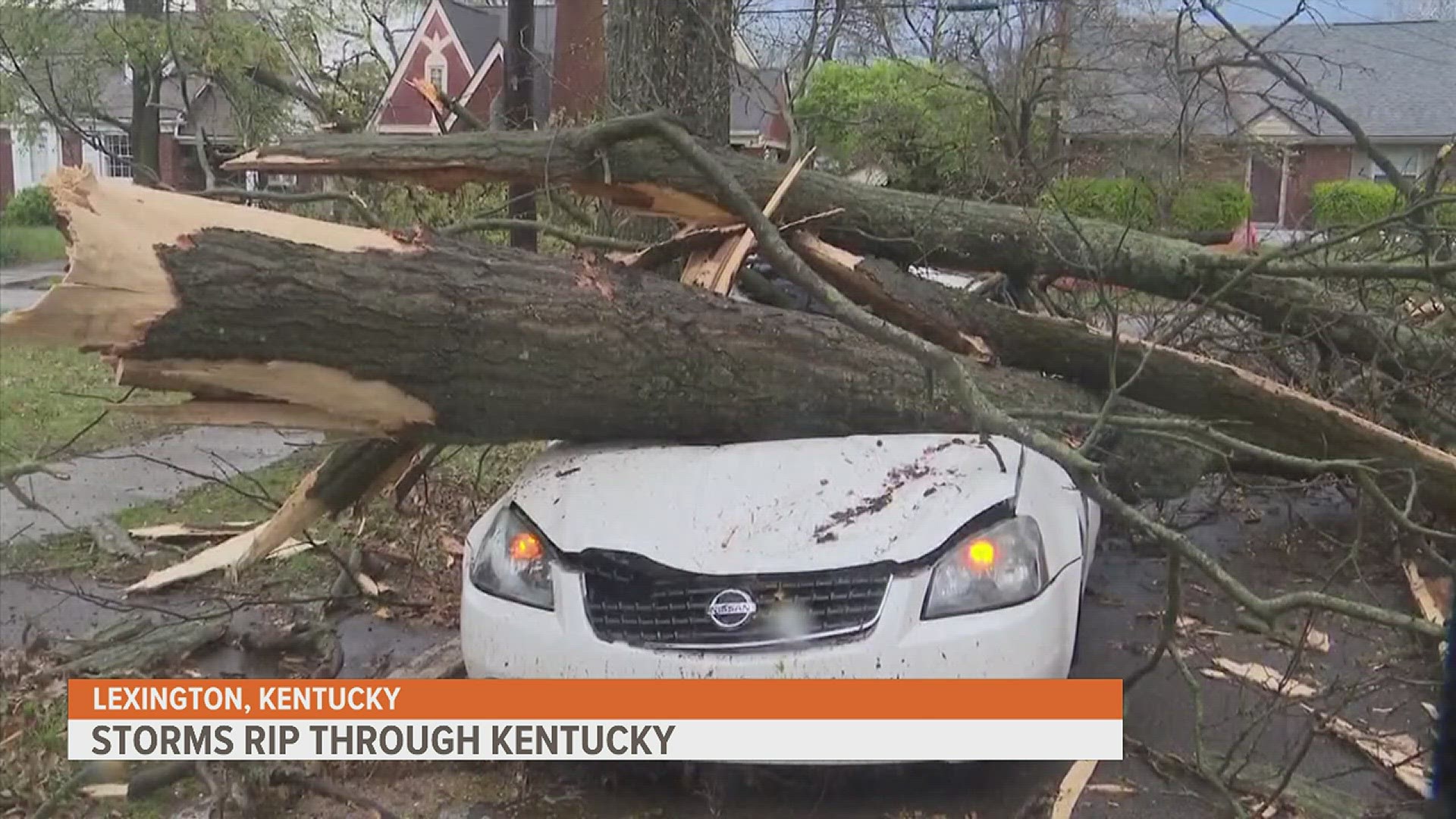 Severe weather leaves behind an impact in Lexington, Kentucky