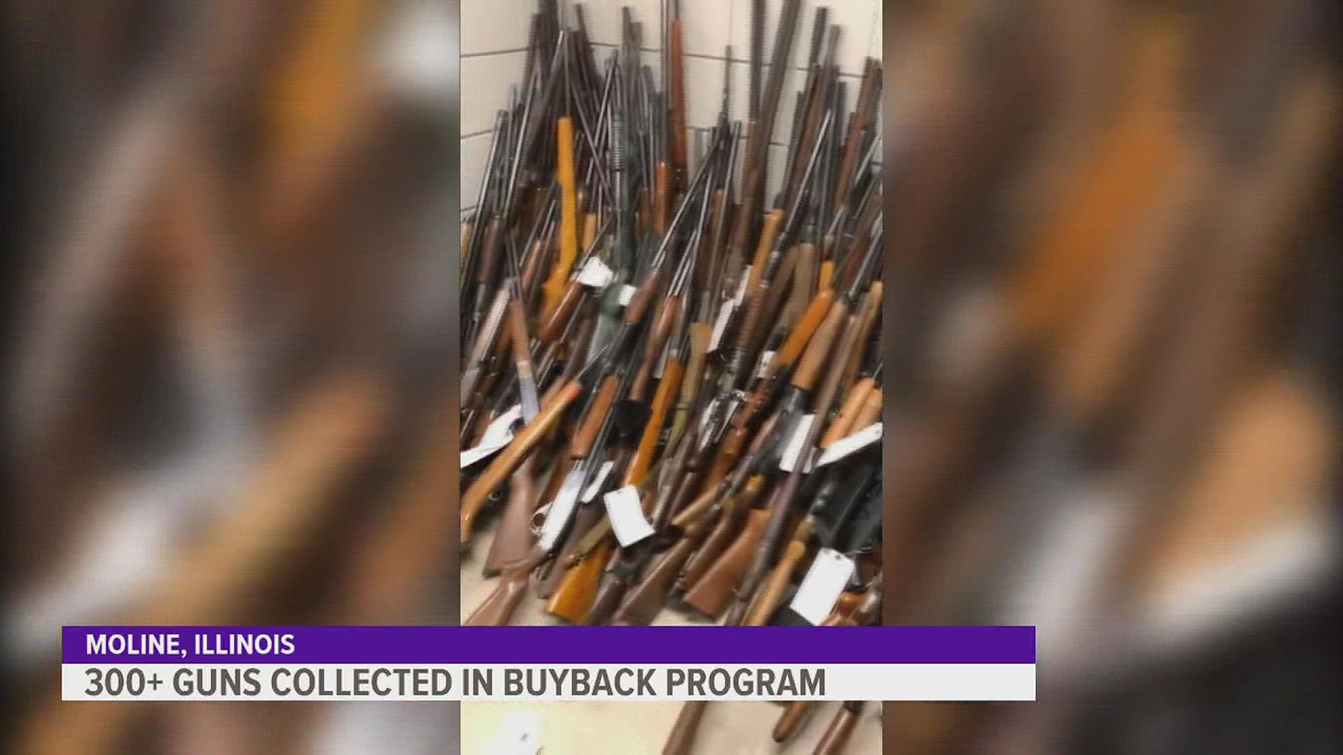 MPD says that it brought in more than 300 guns, exhausting its $22,500 in available funds in just 50 minutes.