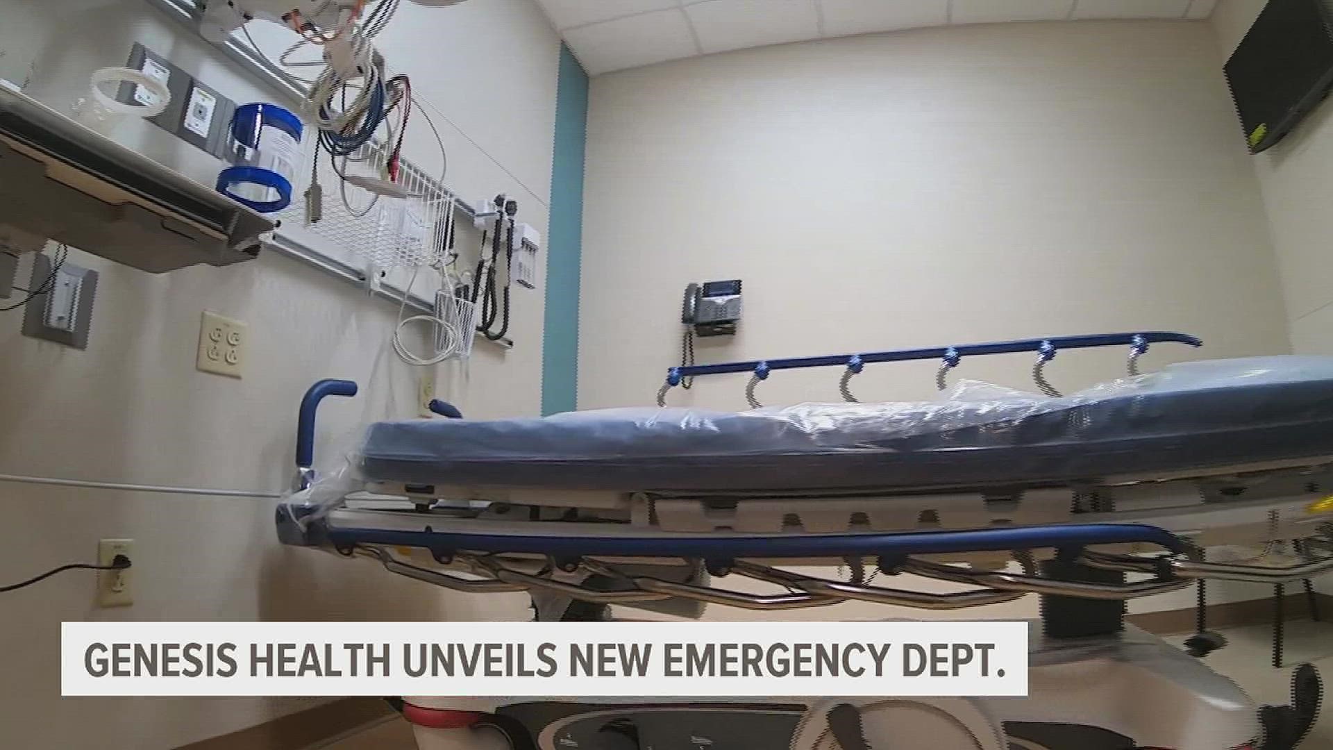 The new Emergency Department will be open on Dec. 8 at the Genesis HealthPlex in Bettendorf.