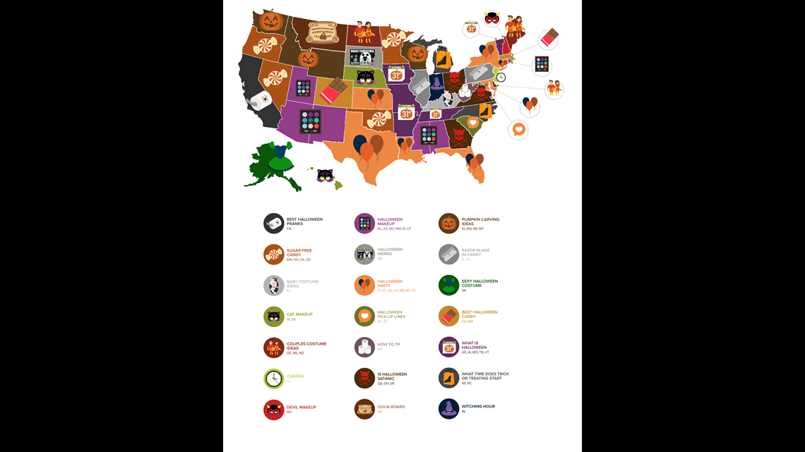 Top Halloween Costumes and Other Spooky Data Treats, Best States