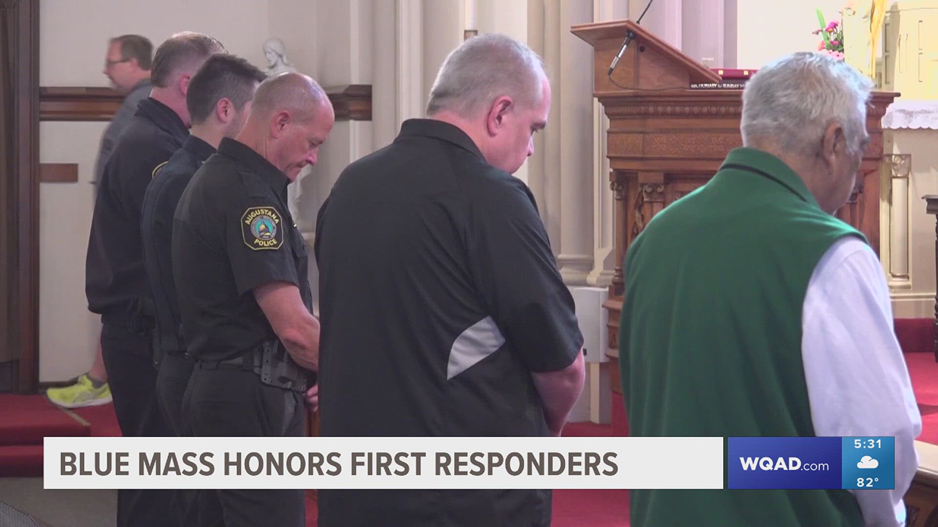 Sacred Heart Roman Catholic Church hosts the special service every September to celebrate and recognize the work first responders do to support the community.