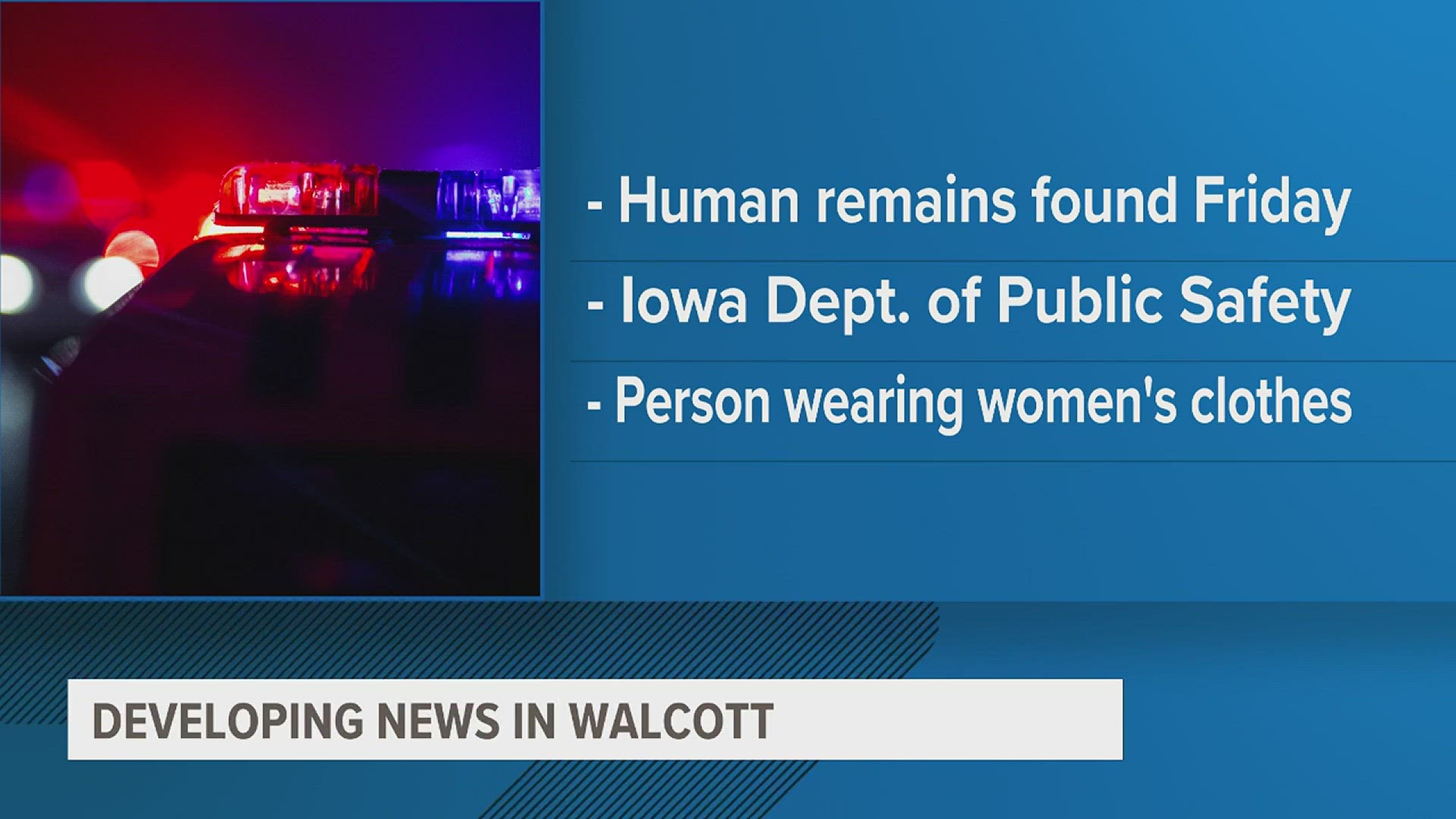 Human remains found in woods of Walcott