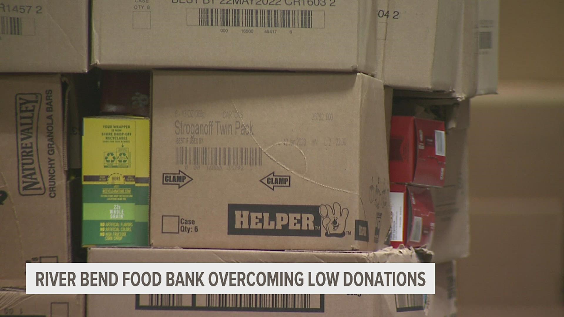 River Bend Food Bank has been struggling to keep up with public demand as the economy facing troubles, but one anonymous helper came to their aid.