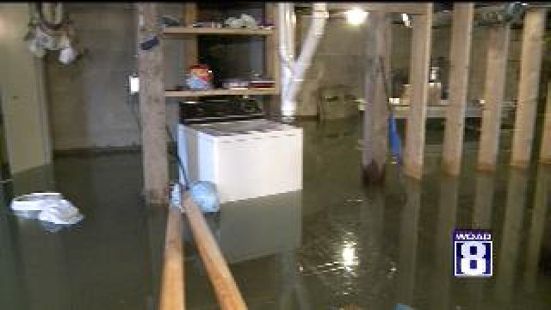 Duck Creek floods basements