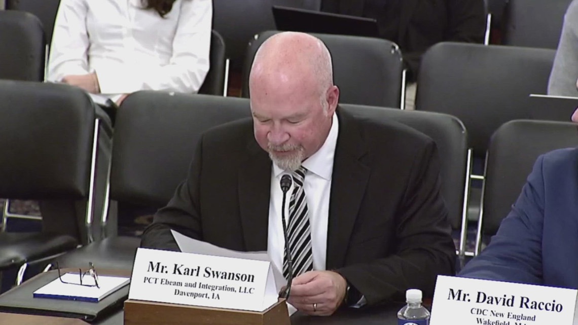Davenport manufacturer Karl Swanson testifies before Congress on small-business loan limits