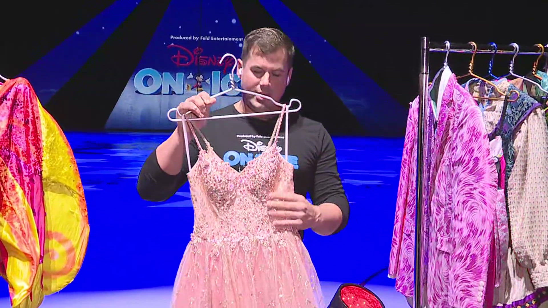 As the cast of Disney on Ice performers prepare for tonight's debut News 8 is getting a behind-the-scenes look at some of the costumes skaters will wear.