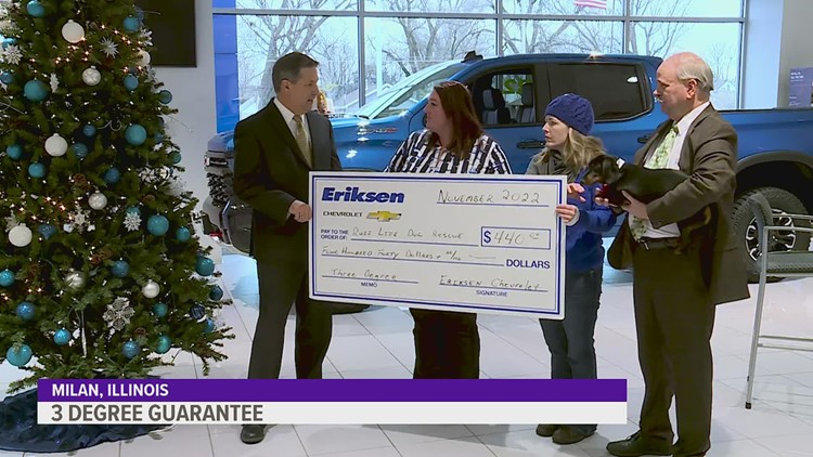 Three Degree Guarantee awards $440 to Ruff Life Dog Rescue for November