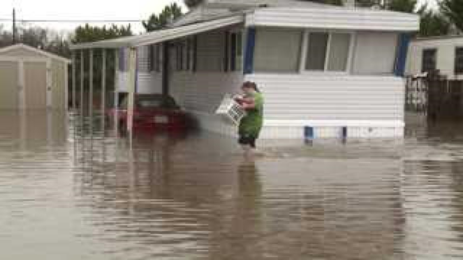 Maple City Mobile Home Park in Geneseo floods
