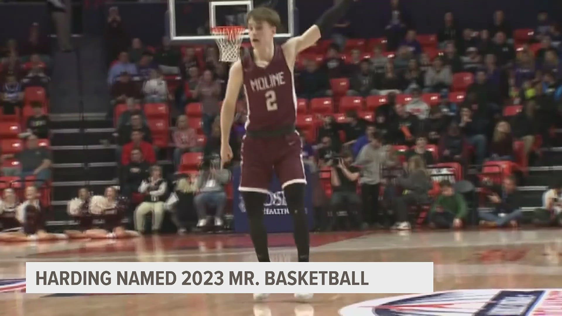 Harding had a sensational 2022-23 season, scoring 18 points per game and leading Moline High School to its first state title in school history.