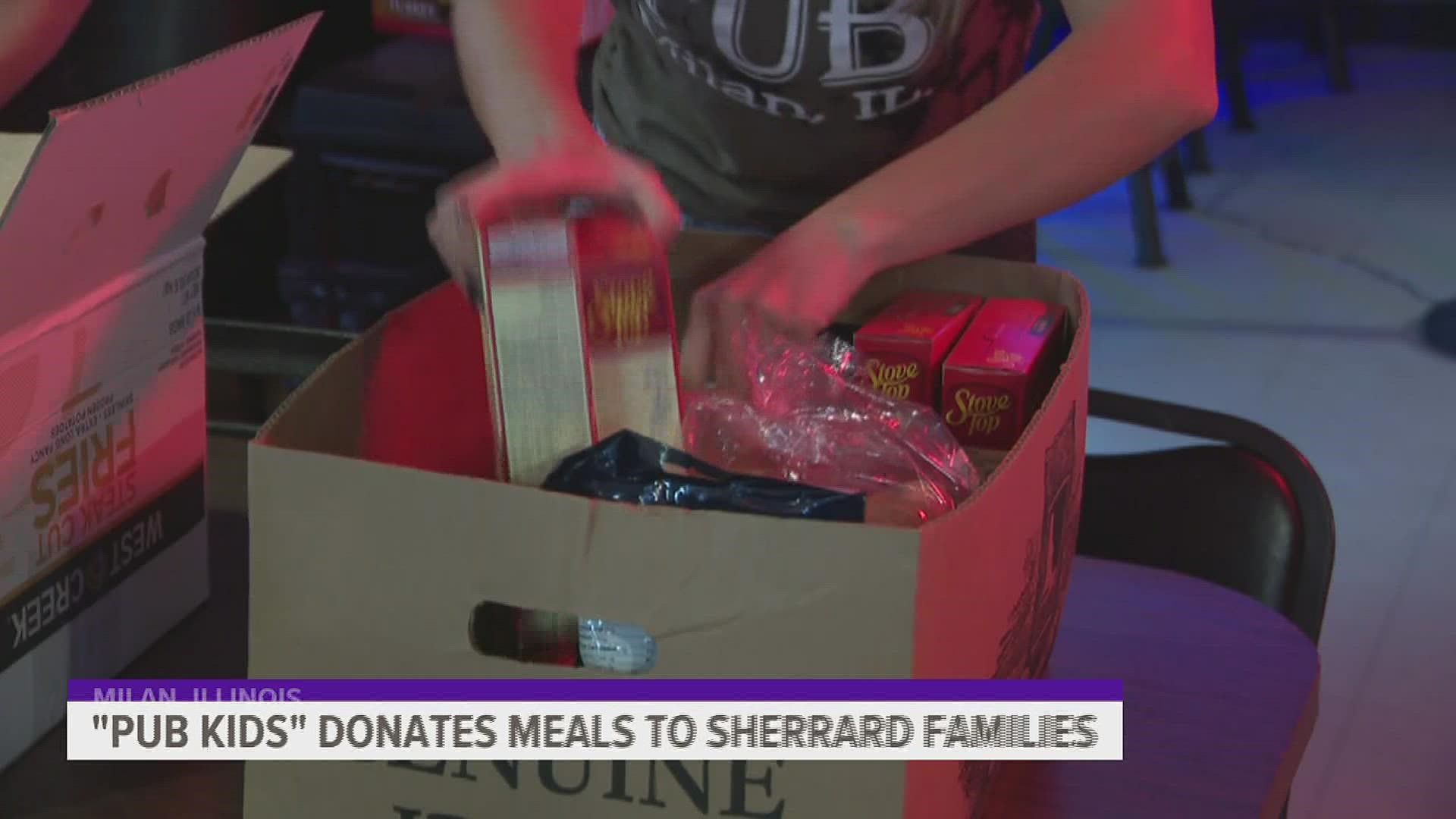 The group has helped serve meals to 100 families at five schools near the Quad Cities.