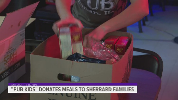 'Pub Kids' donates Thanksgiving meals to Sherrard families