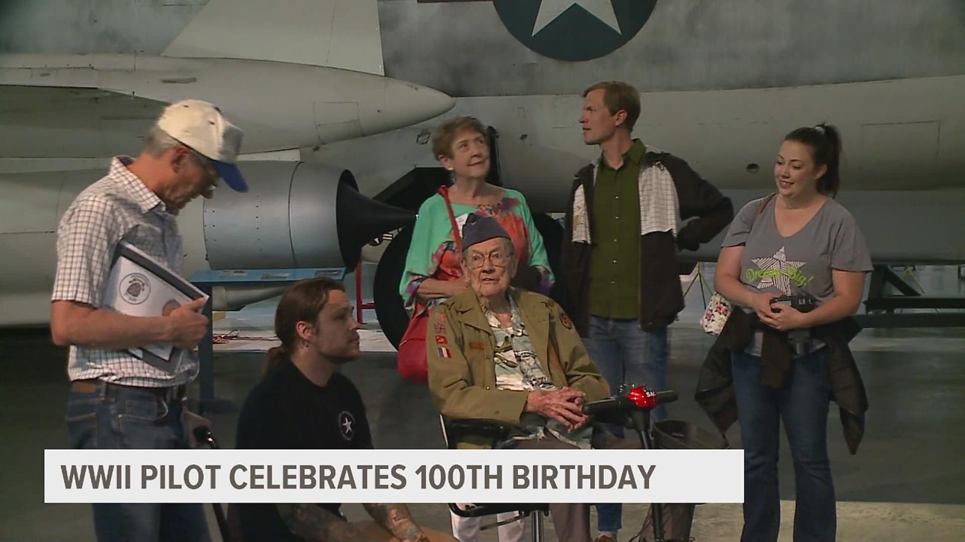 A Nebraska vet who flew a bomber during World War 2 got to celebrate his centennial birthday and honor D-Day by getting a chance to fly one more time.