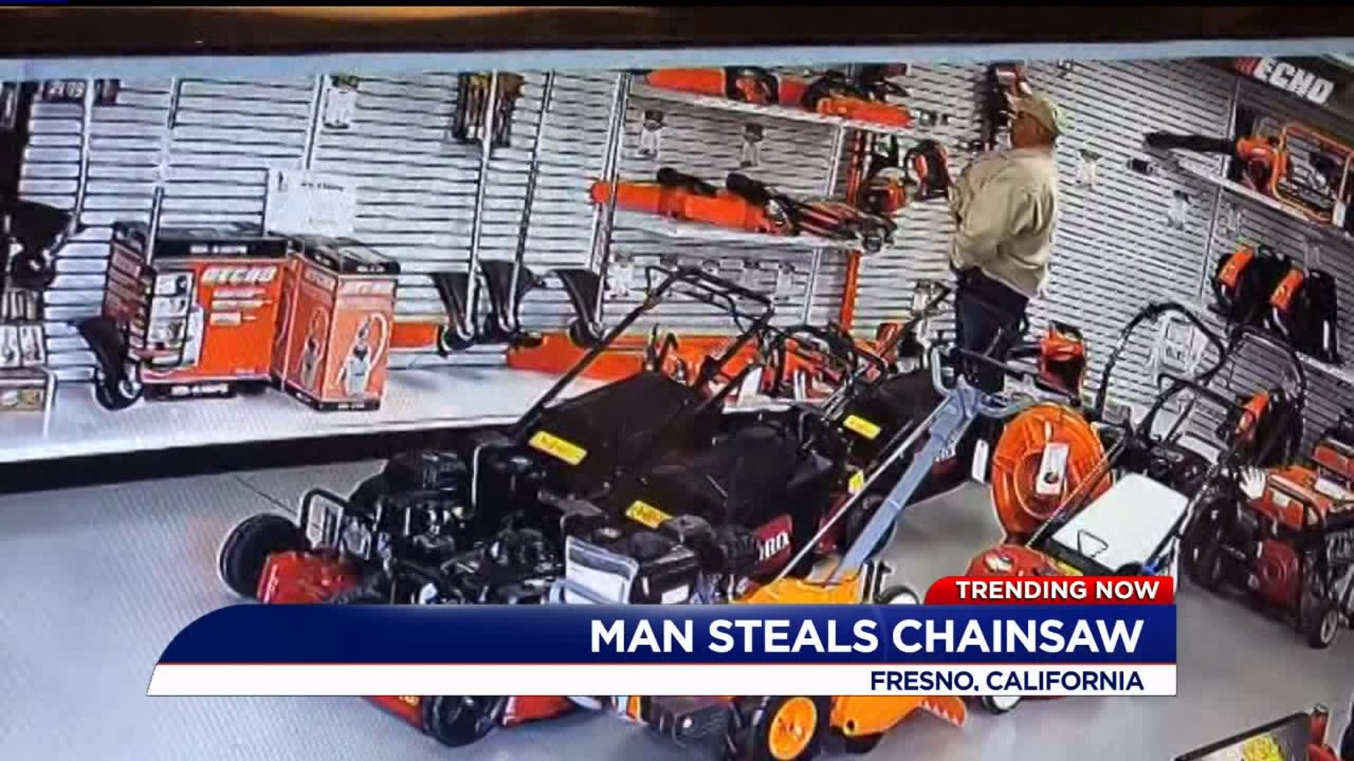 Man steals chainsaw by hiding it in his pants