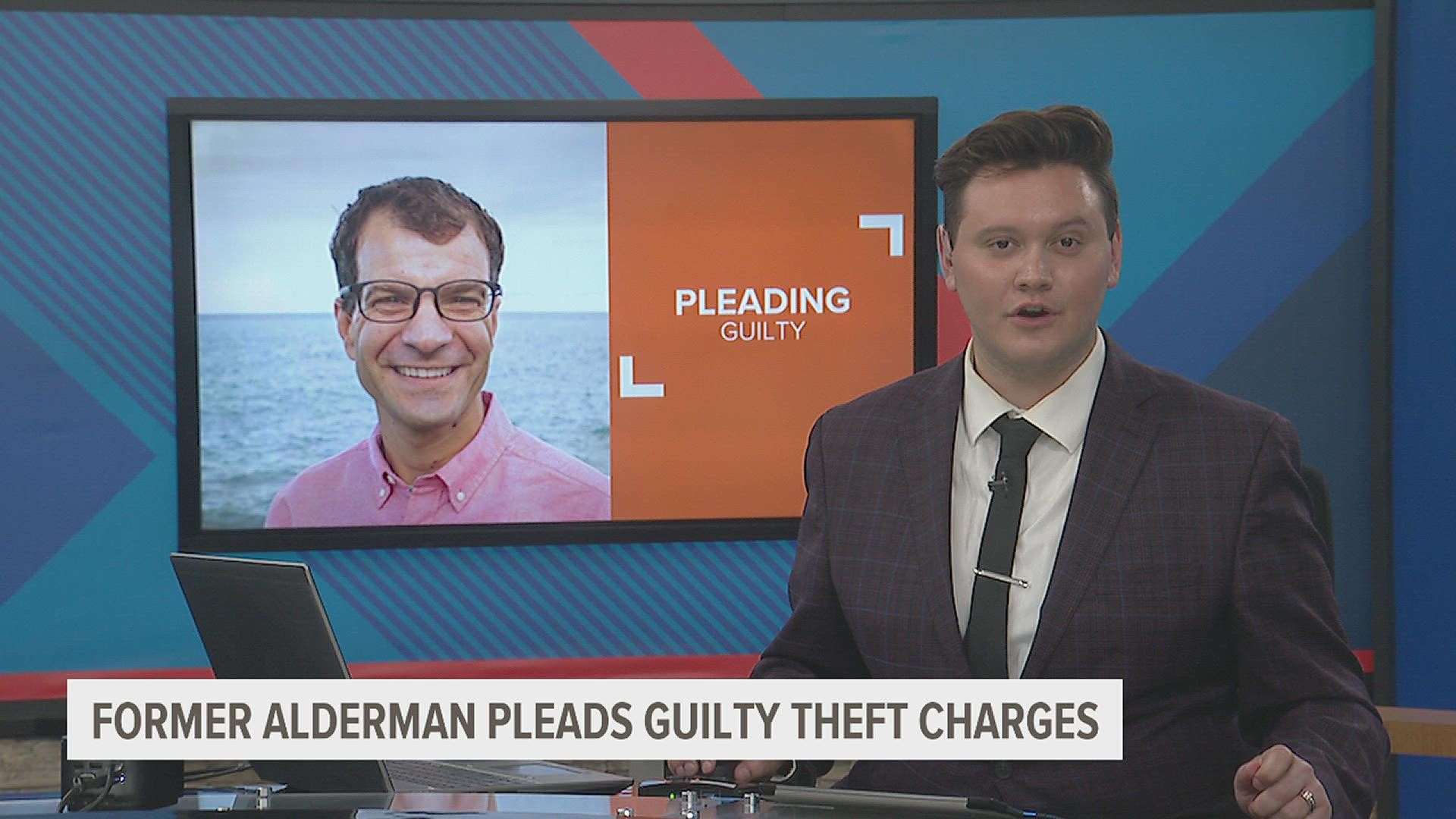 Former Rock Island City Council member David Geenen pleaded guilty Monday to stealing over $63,000 from the Doris and Victor Day Foundation.