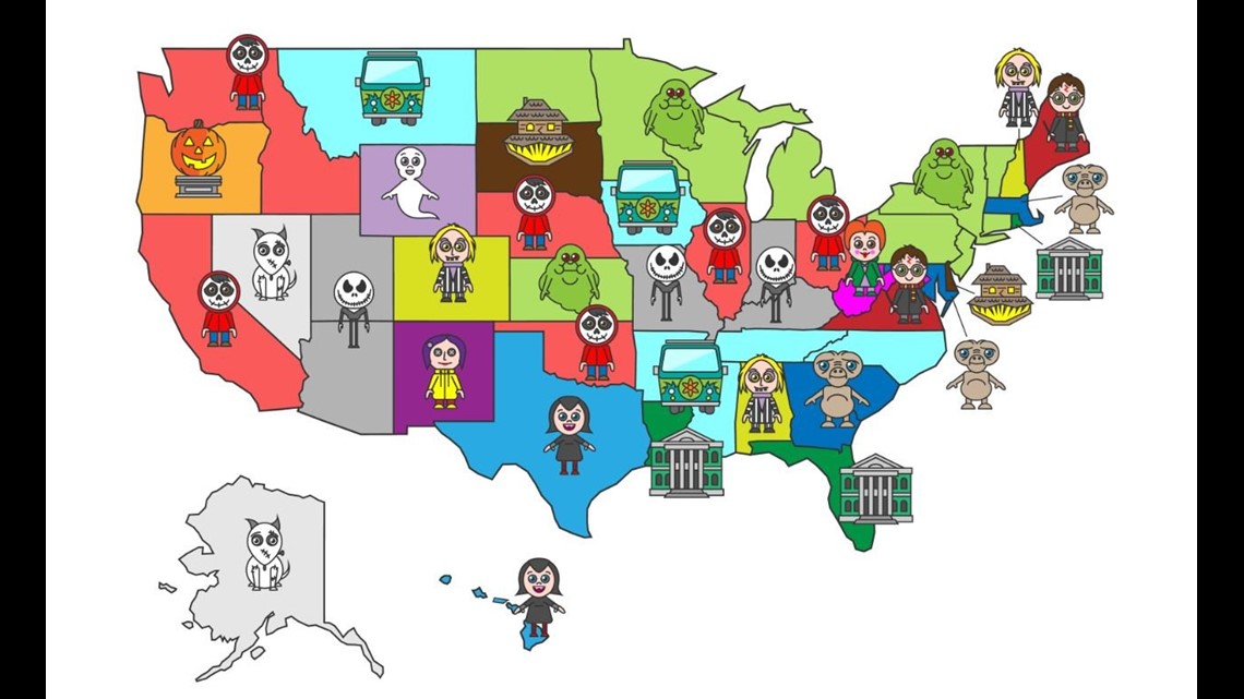 Every States most popular Halloween movie
