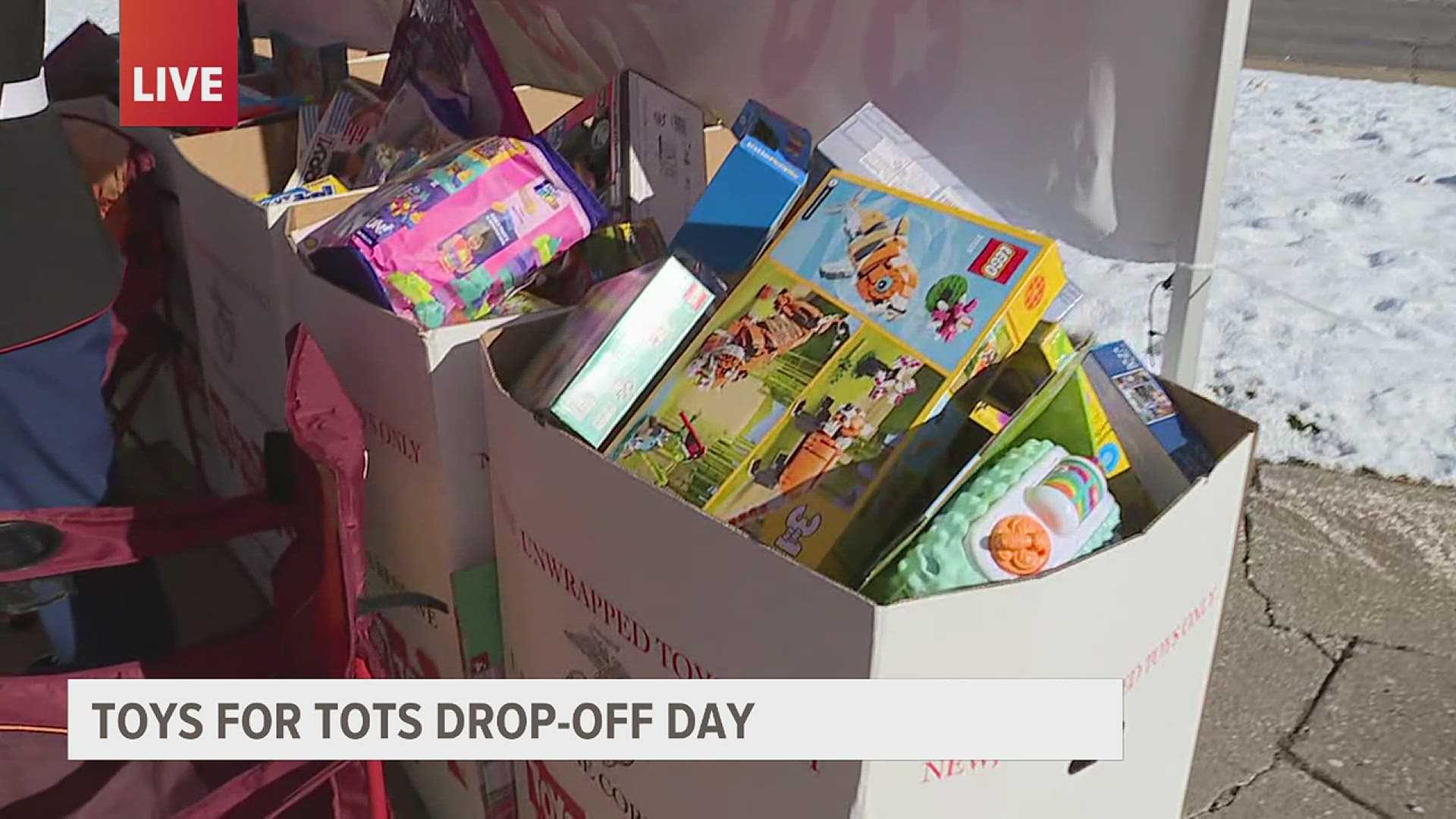 Live at WQAD News 8 Studios: Toys for Tots donation drive