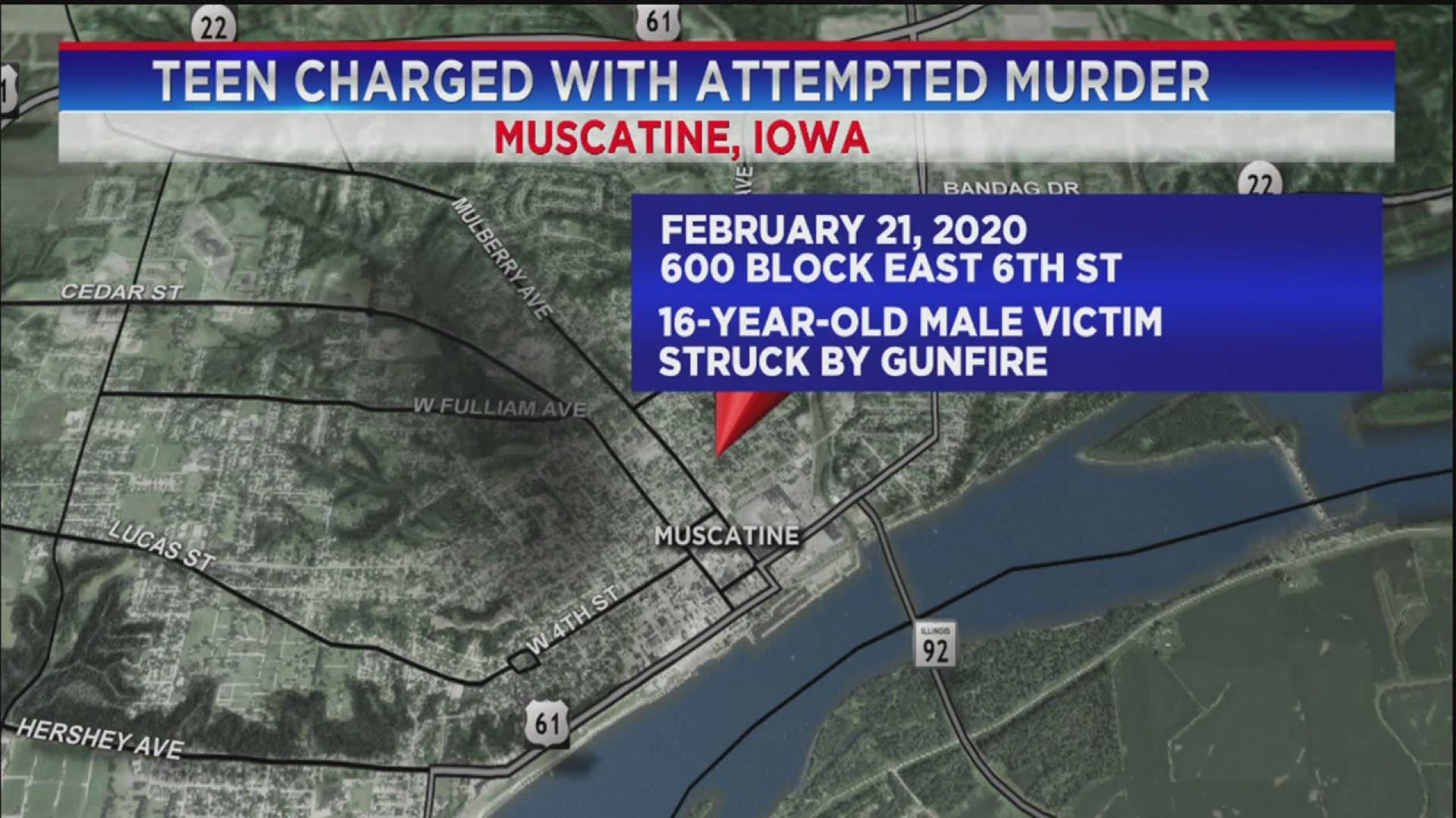 Muscatine 16-year-old charged with attempted murder