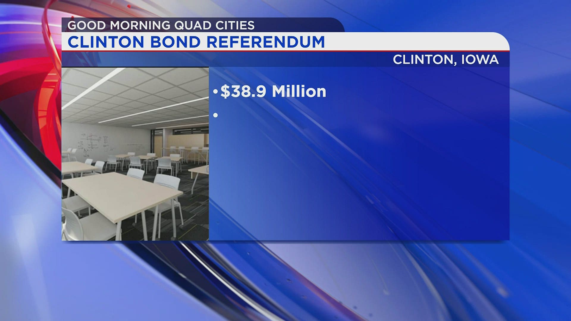 Clinton residents are voting on a nearly $39 million bond referendum to demo and rebuild most of the high school.
