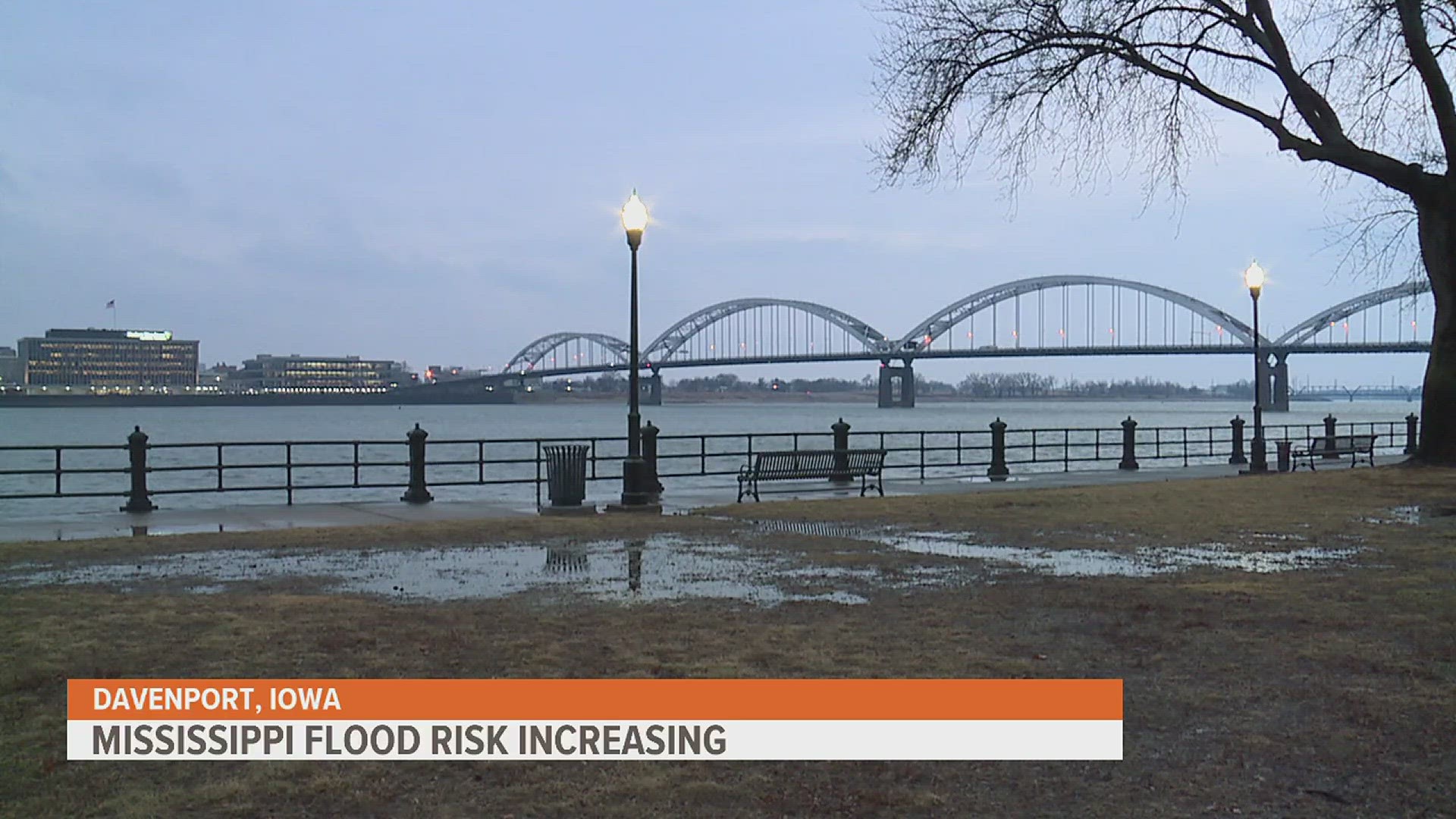 National Weather Service says the Mississippi River at Rock Island is expected to hit minor flood stage by Wednesday, April 19.