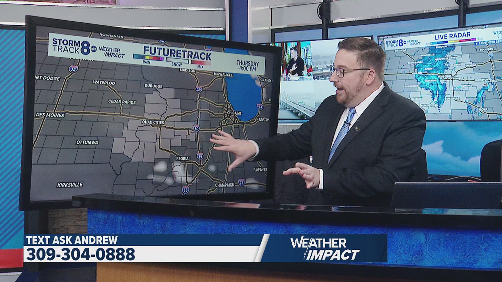 The Storm Track 8 team of meteorologists is taking Ask Andrew Live every Wednesday from 9-9:30 a.m. Send in your questions now at 309-304-0888.