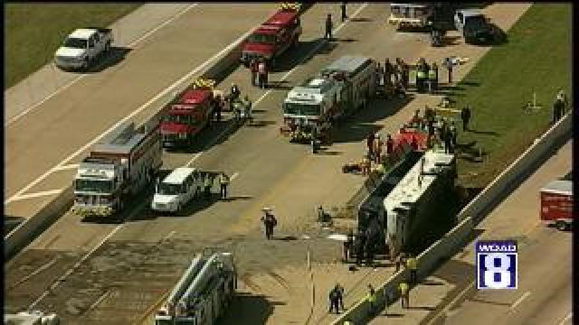 Charter bus crash in Dallas