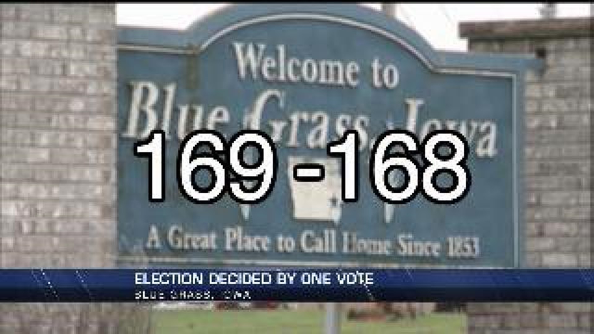 Blue Grass mayoral race decided by just one vote