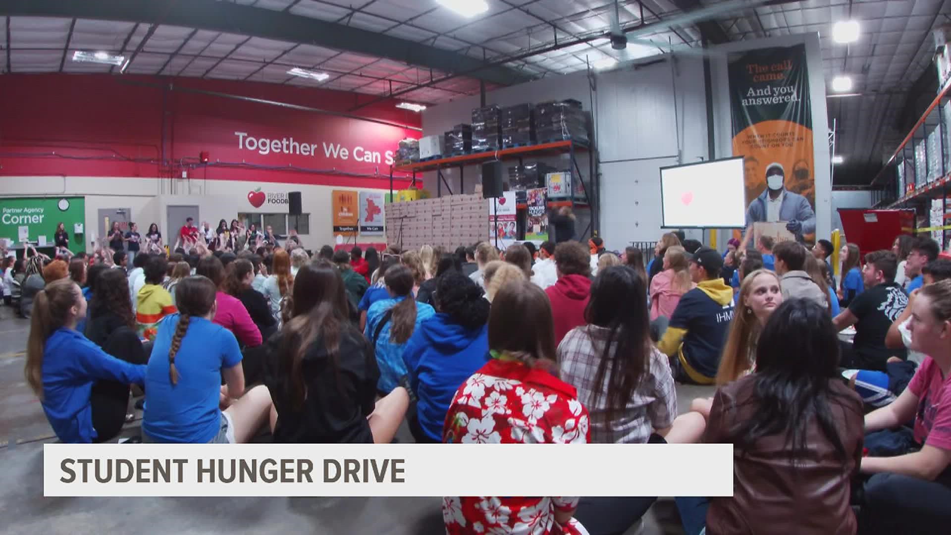 36th annual riverbend food bank student hunger drive